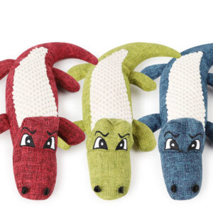 Crocodile Plush Dog Toy